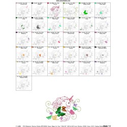 Magic Unicorn-9 Embroidery Design Pattern-2