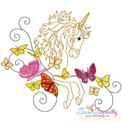 Magic Unicorns Embroidery Design Bundle-2