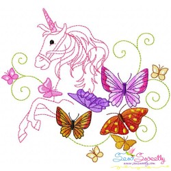 Magic Unicorns Embroidery Design Bundle-4
