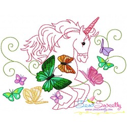 Magic Unicorns Embroidery Design Bundle-10