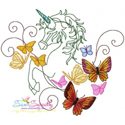 Magic Unicorns Embroidery Design Bundle-11