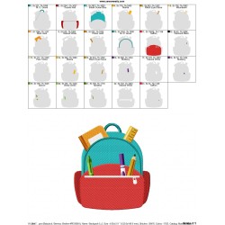 Backpack Machine Embroidery Design Pattern-2
