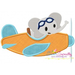 Elephant Pilot Applique Design Pattern-1