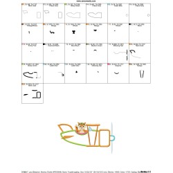 Fox Pilot Applique Design Pattern-2