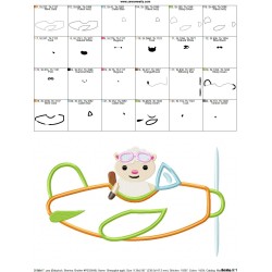 Sheep Pilot Applique Design Pattern-2
