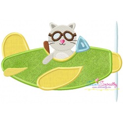 Cute Pilot Animals Applique Embroidery Design Bundle-4