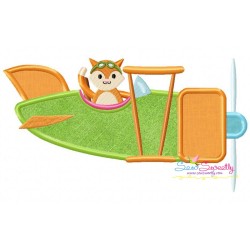 Cute Pilot Animals Applique Embroidery Design Bundle-6