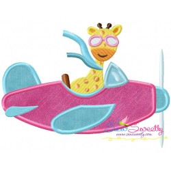 Cute Pilot Animals Applique Embroidery Design Bundle-7