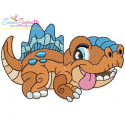 Baby Dinosaur-7 Embroidery Design Pattern-1