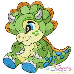 Baby Dinosaurs Embroidery Design Bundle-7