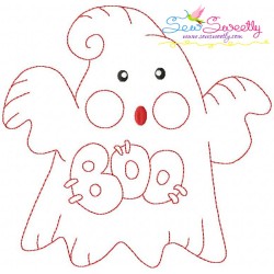 Vintage Stitch Little Ghosts Embroidery Design Bundle-9