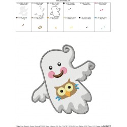 Little Ghost-10 Embroidery Design Pattern-2