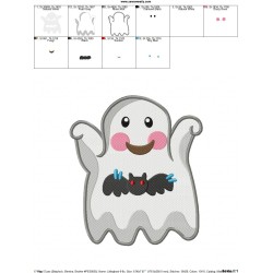 Little Ghost-9 Embroidery Design Pattern-2