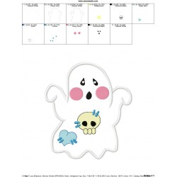 Little Ghost-4 Applique Design Pattern-2