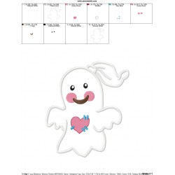 Little Ghost-3 Applique Design Pattern-2