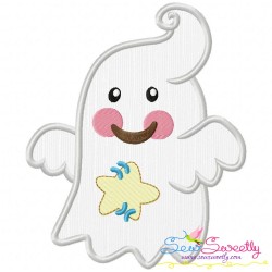 Little Ghosts Applique Embroidery Design Bundle-3