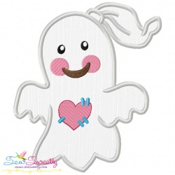 Little Ghosts Applique Embroidery Design Bundle-4