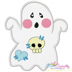 Little Ghosts Applique Embroidery Design Bundle-5