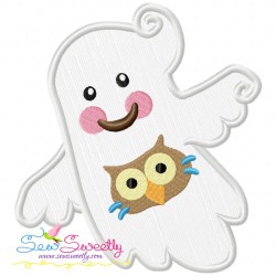 Little Ghosts Applique Embroidery Design Bundle-11