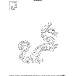 Vintage Stitch Chinese Dragon-9 Embroidery Design Pattern-2