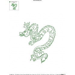 Vintage Stitch Chinese Dragon-5 Embroidery Design Pattern-2