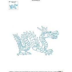 Vintage Stitch Chinese Dragon-4 Embroidery Design Pattern-2
