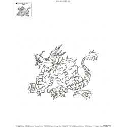 Vintage Stitch Chinese Dragon-3 Embroidery Design Pattern-2