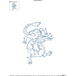Vintage Stitch Chinese Dragon-1 Embroidery Design Pattern-2