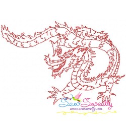Vintage Stitch Chinese Dragons Embroidery Design Bundle-3