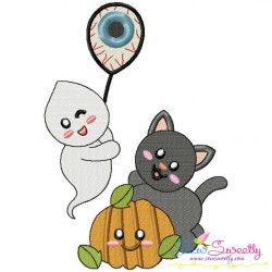 Halloween Friends-10 Embroidery Design Pattern-1