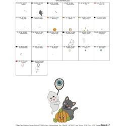 Halloween Friends-10 Embroidery Design Pattern-2