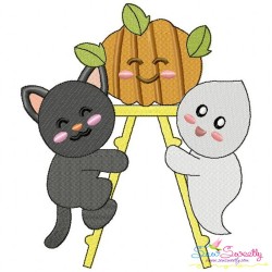 Halloween Friends-9 Embroidery Design Pattern-1