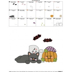 Halloween Friends-1 Embroidery Design Pattern-2