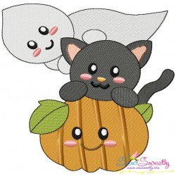 Halloween Friends Embroidery Design Bundle-3