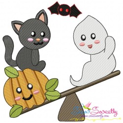 Halloween Friends Embroidery Design Bundle-5