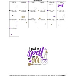 I Put a Spell On You Lettering Applique Design Pattern-2