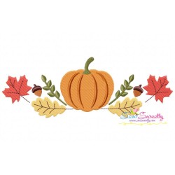 Pumpkin Swag Embroidery Design Pattern-1
