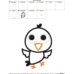 Crow Applique Design Pattern-2