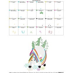 Artistic Unicorn-10 Embroidery Design Pattern-2