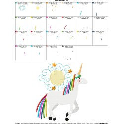 Artistic Unicorn-8 Embroidery Design Pattern-2