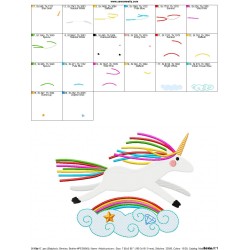 Artistic Unicorn-5 Embroidery Design Pattern-2