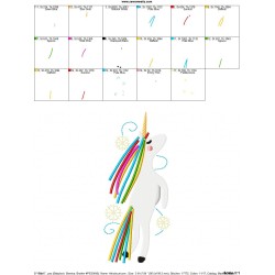 Artistic Unicorn-4 Embroidery Design Pattern-2