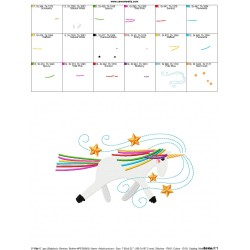 Artistic Unicorn-2 Embroidery Design Pattern-2
