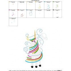 Artistic Unicorn-1 Embroidery Design Pattern-2