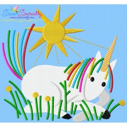 Artistic Unicorn-3 Embroidery Design Pattern-1