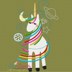 Artistic Unicorns Embroidery Design Bundle-3
