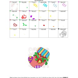 Christmas Block- Stocking Embroidery Design Pattern-2