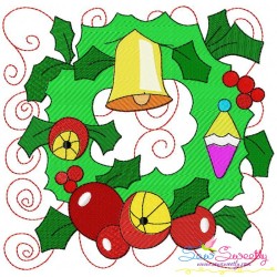 Christmas Blocks Embroidery Design Bundle-8