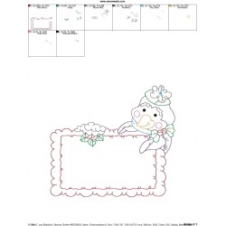 Vintage Stitch Christmas Frame-8 Embroidery Design Pattern-2