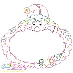 Vintage Stitch Christmas Frames Embroidery Design Bundle-3